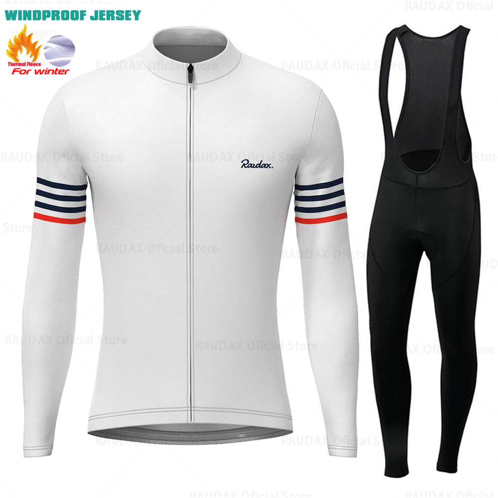 Cycling Gear Brands - Raudax-冬用の長袖フリースジャージ,暖かくて暖かいサイクリングウェア
