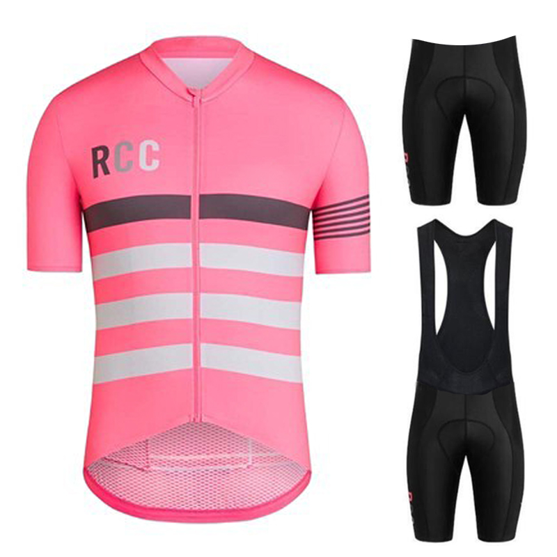 Cycling Gear Brands - ピンク RCC サイクリングジャージセット半袖男性用バイクスポーツウェアセット夏マイヨ Ciclismo Hombre 自転車服