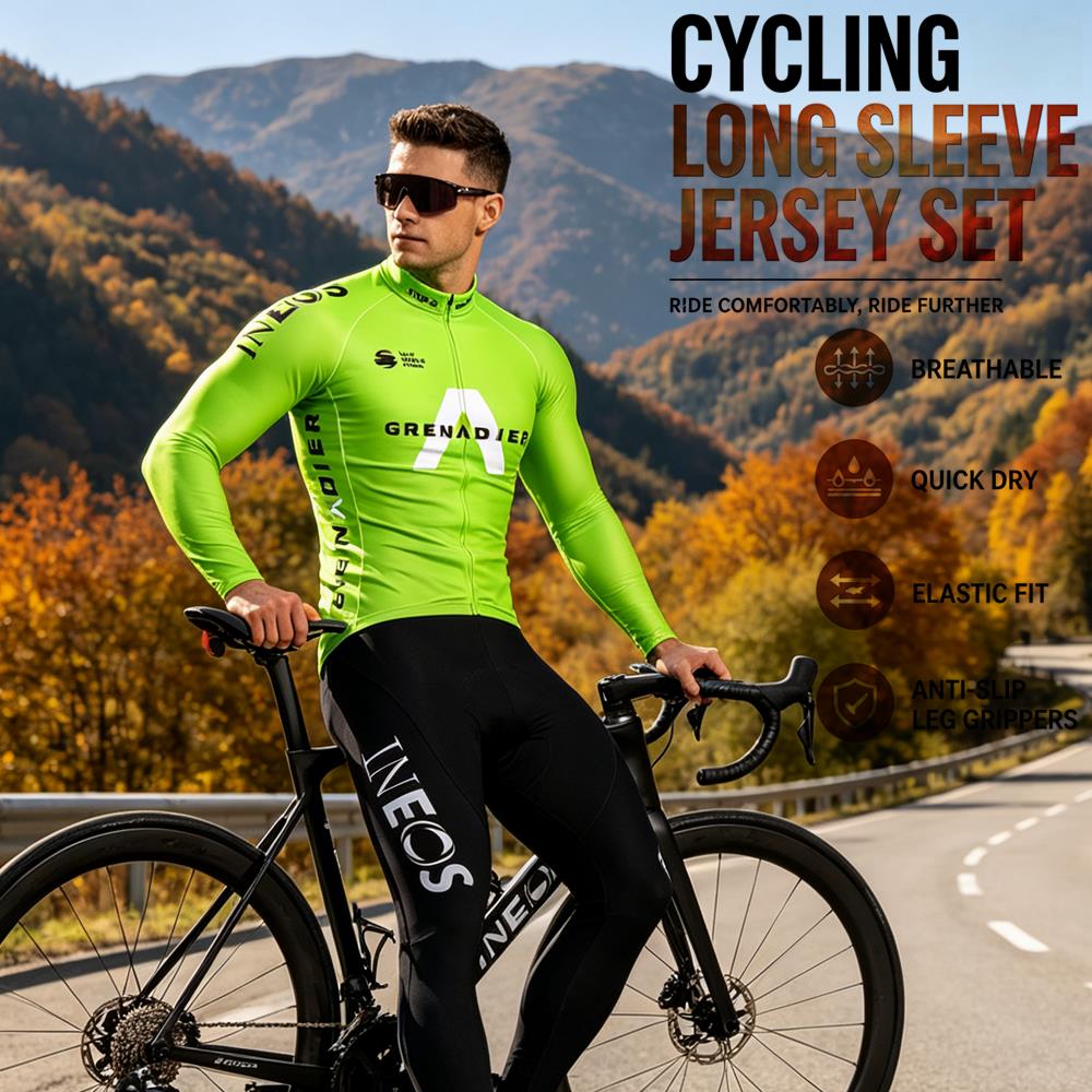 秋用サイクリングジャージセット ロパシクリソモ 春用長袖自転 - Cycling Gear Brands のレビューと価格