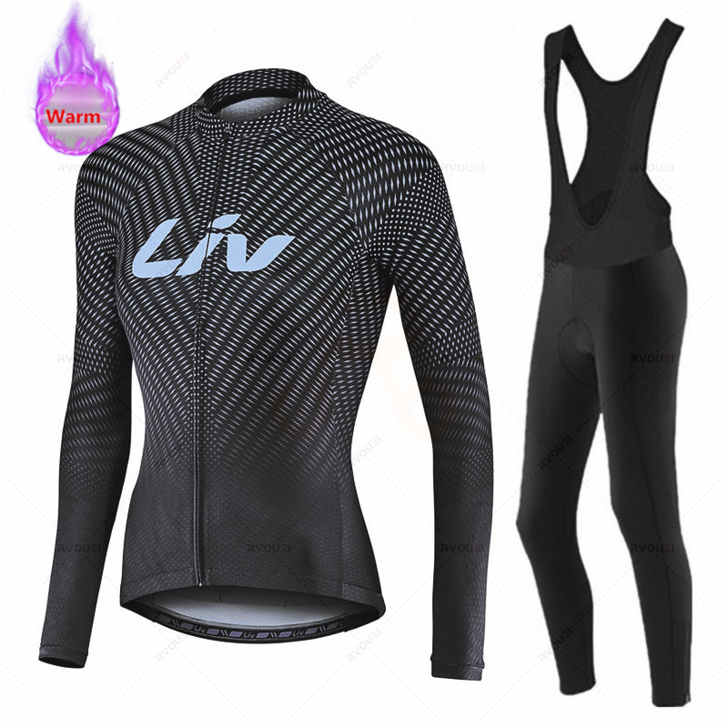 リヴ女性冬 Bicicleta セット屋外サーマルフリースサ - Cycling Gear Brands のレビューと価格