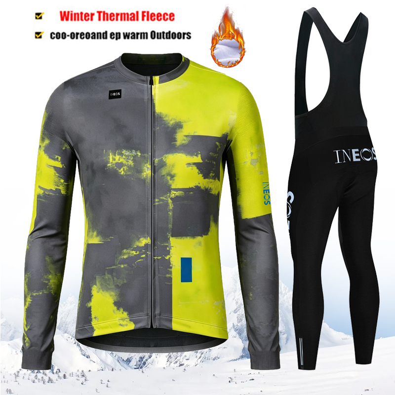 2027 INEOS プロチーム - メンズ用サーマルフリー - Cycling Gear Jersey のレビューと価格