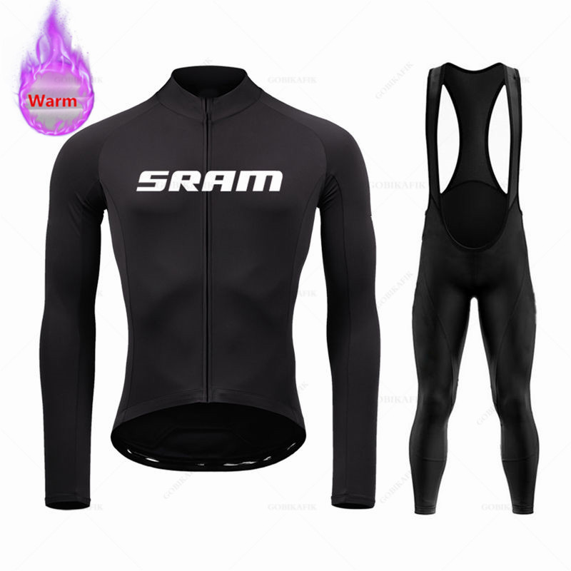 Sramチーム-サーマルフリースサイクリングウェアセット,マ - Cycling Gear Brands のレビューと価格