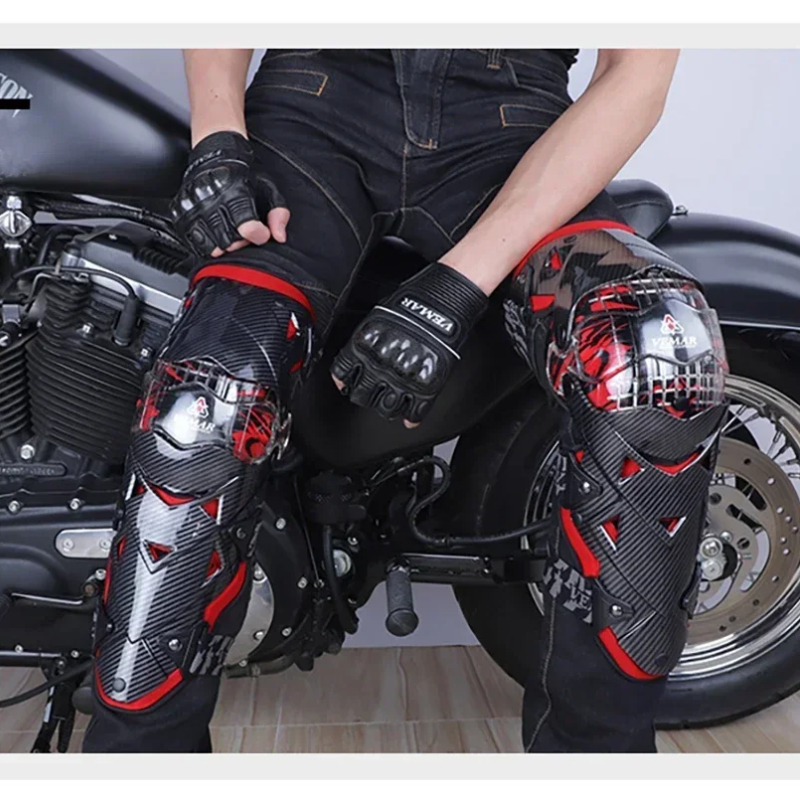 モトクロス屋外レーシング膝パッドオートバイレッグガードプロテ - Cycling Gear And Equipment のレビューと価格